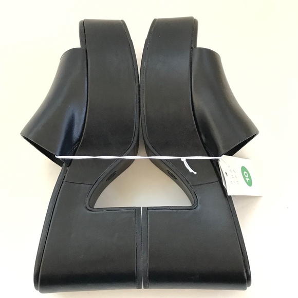 A NEW DAY Ricky Platform Heels High Heeled Sandals Black NWT Women’s Size 10 - Picture 12 of 16